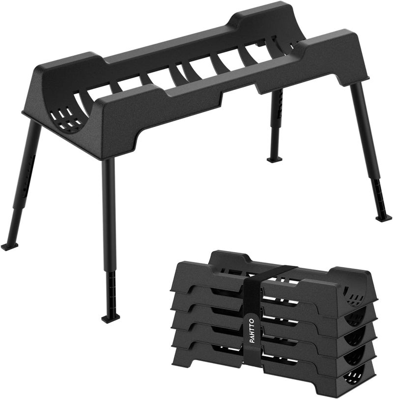 PAHTTO RV Sewer Hose Support, Heavy-Duty Camper Waste Hose Holder with 5 Foldable Sections, Adjustable & Stable Waste Drainage Support with Strap, Stackable & Weather-Resistant (Patent Pending) - Image 1